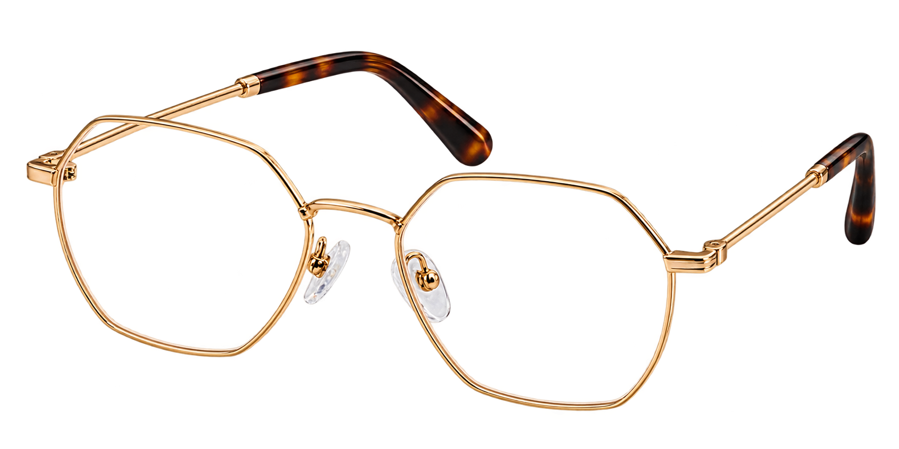 Geometric Metal Eyeglasses