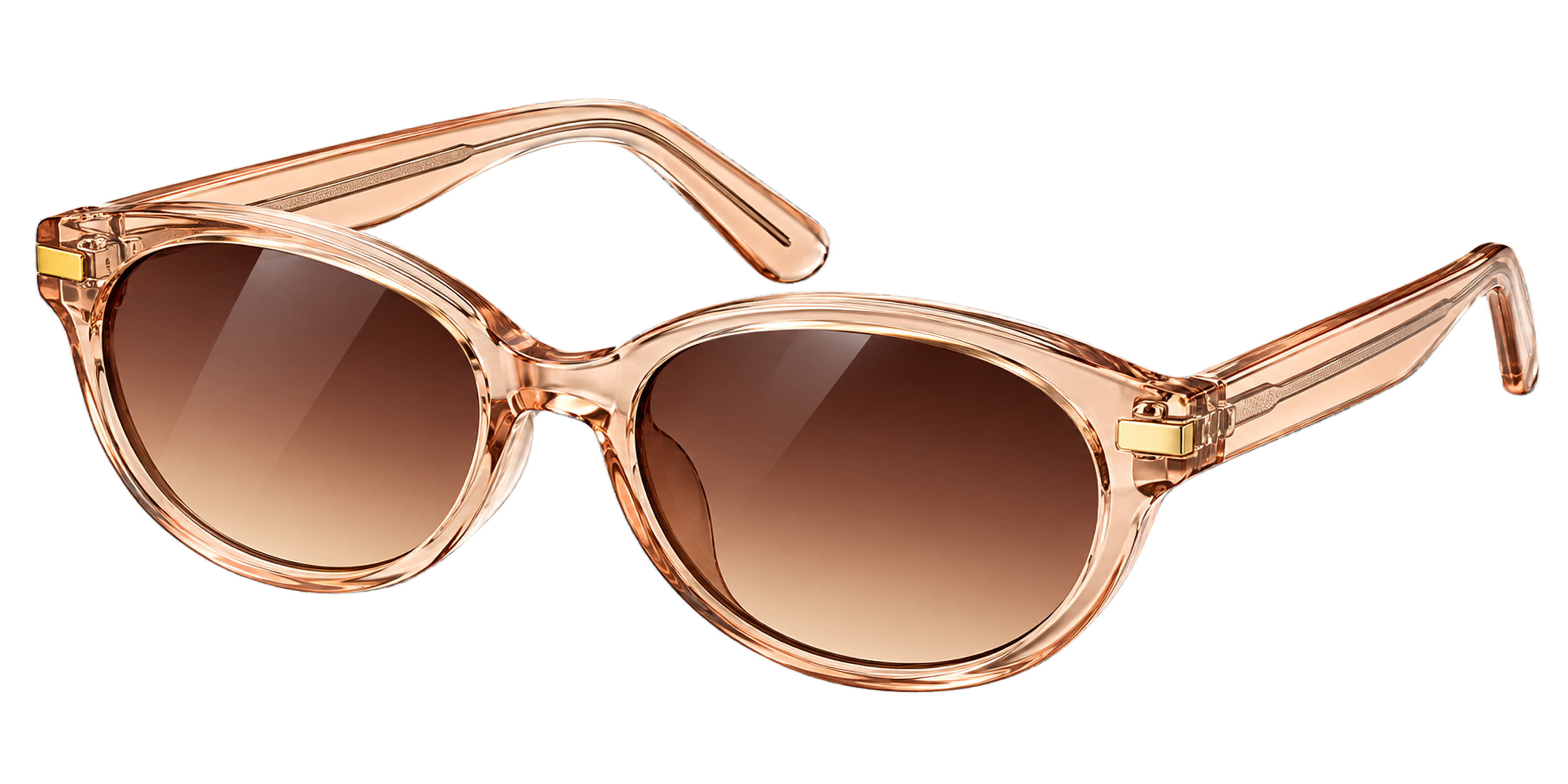 Crystal Oval Sunglasses